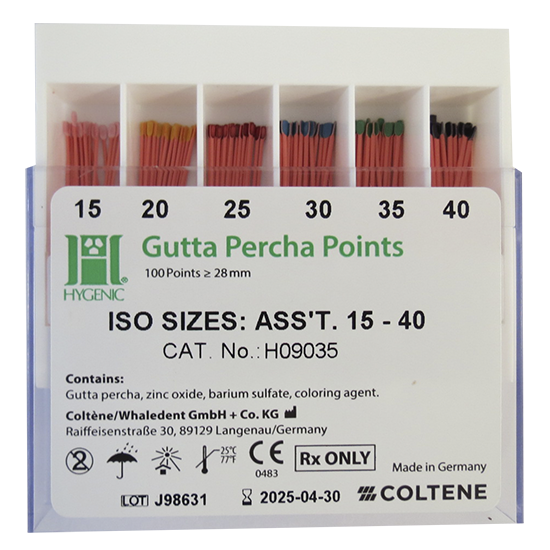 Gutta Percha Points Higenic 1º Serie (15 Al 40) COLTENE