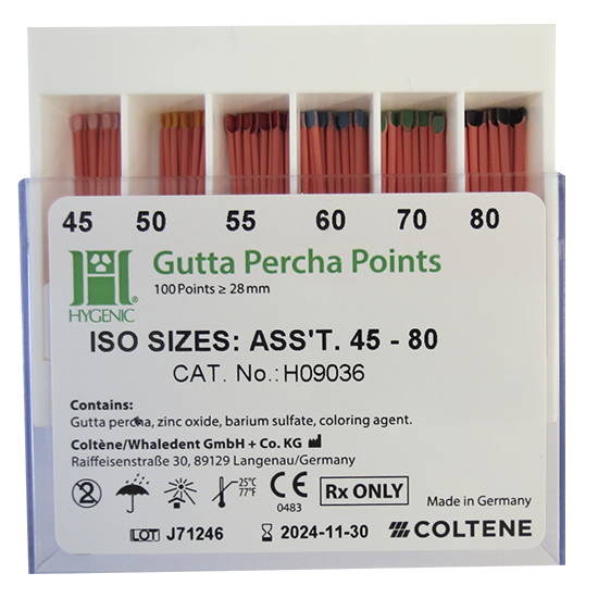 Gutta Percha Points Higenic 2º Serie (45 Al 80) COLTENE